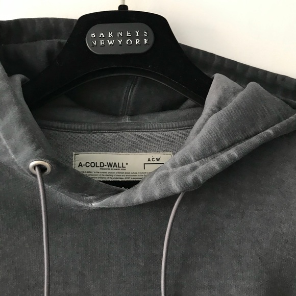 A Cold Wall ACW Grey Faded Hoodie - Picture 3 of 4